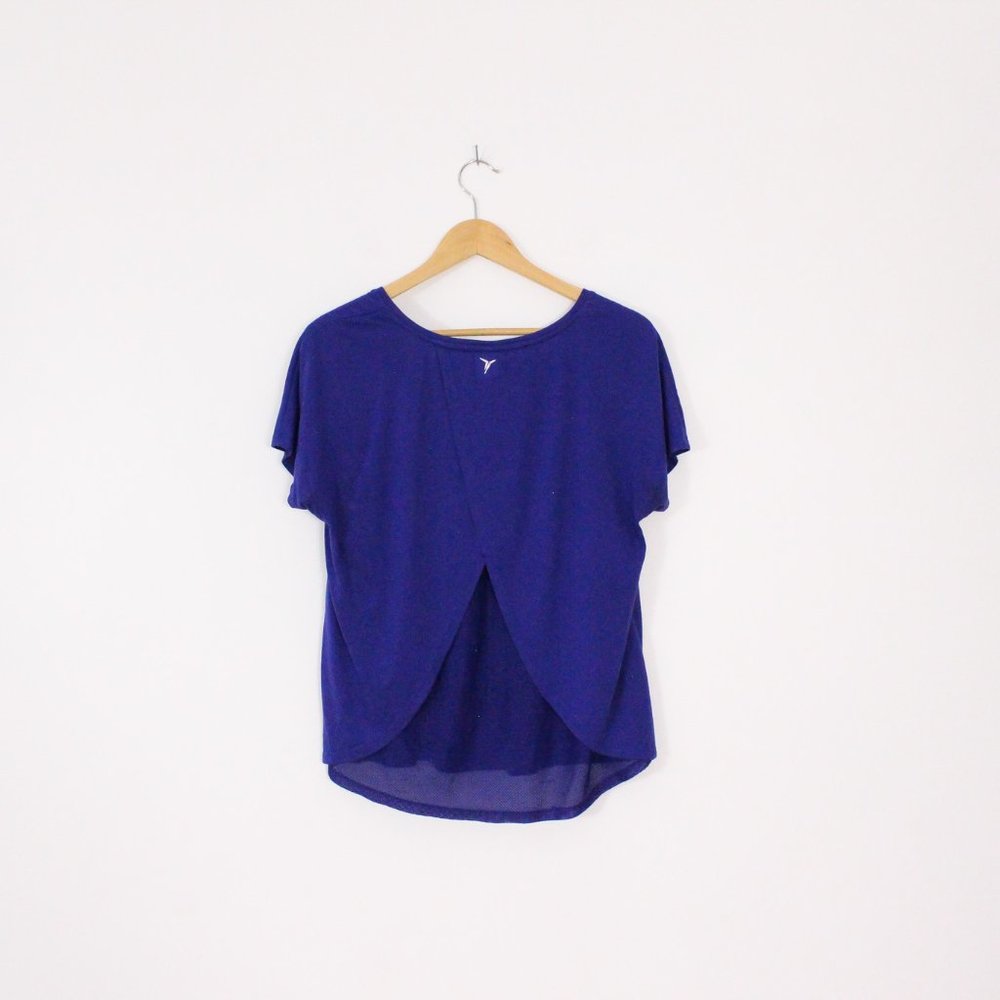 Women's Short Sleeve Blue Top